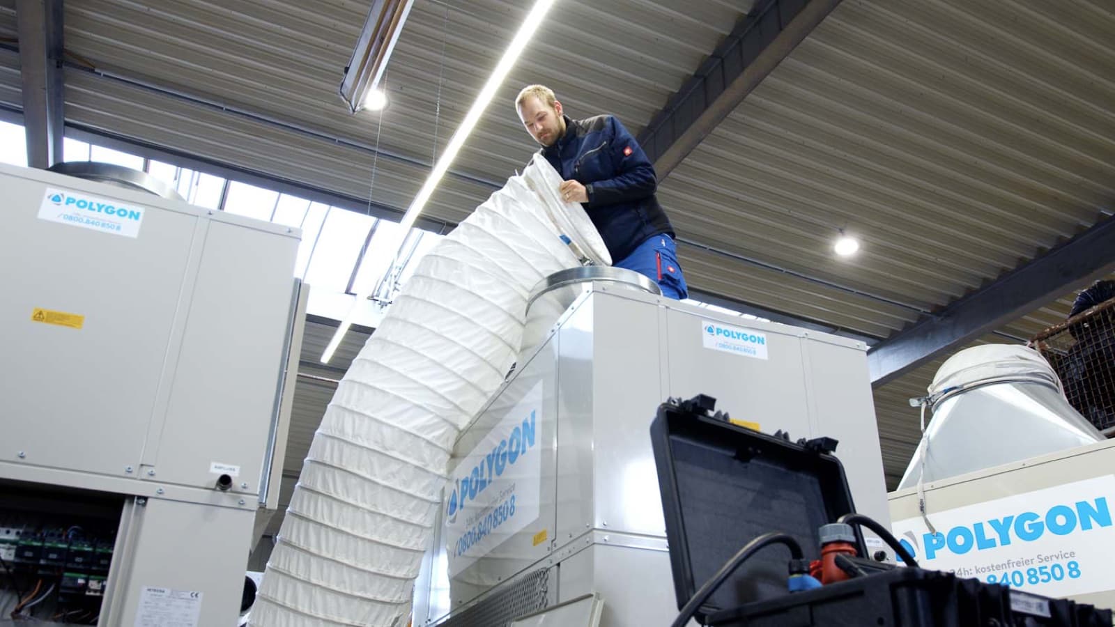 Mobile Klimaanlage mieten: POLYGON Klimageräte bis 38 kW Kühlleistung