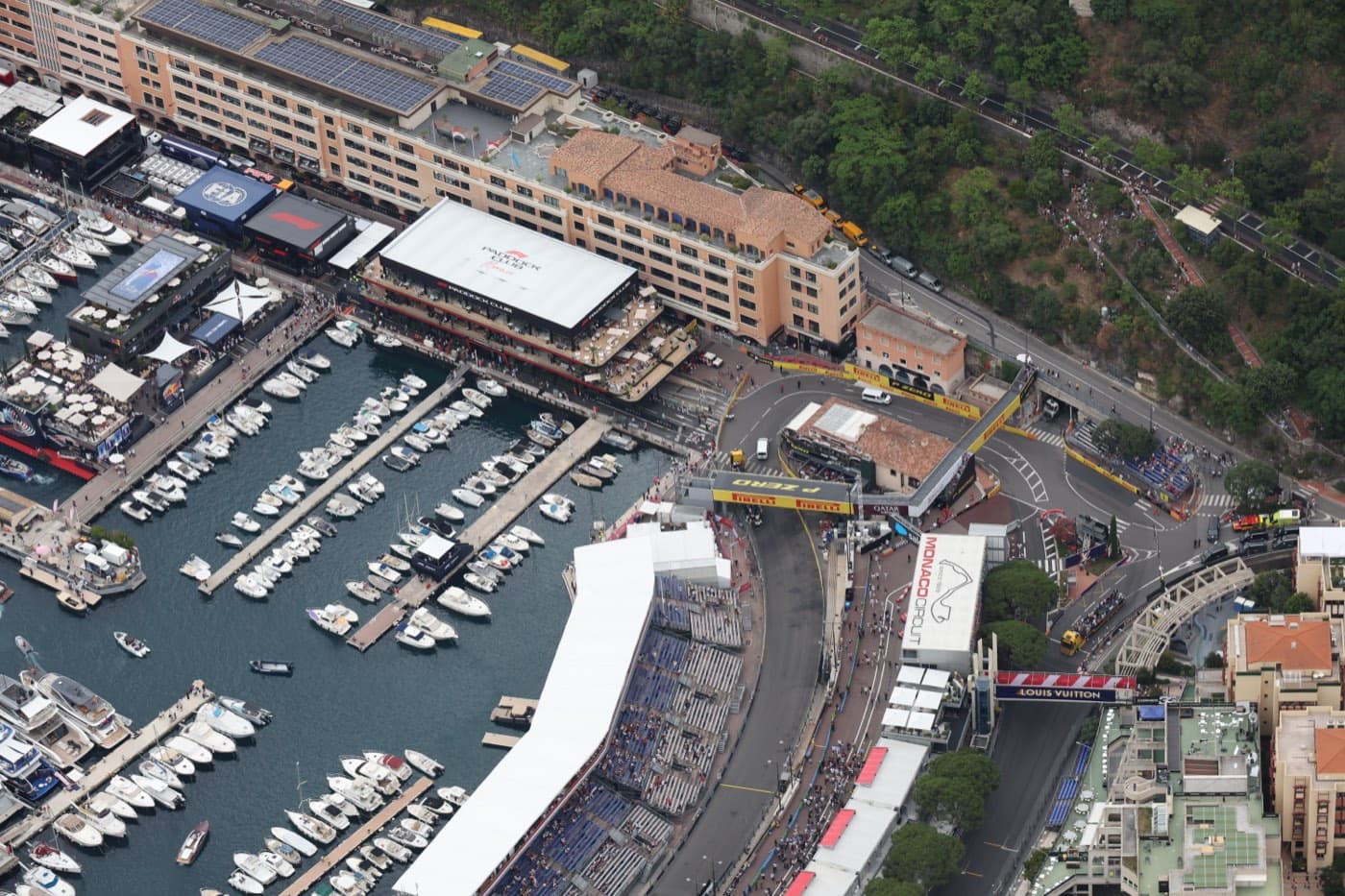 Paddock Club Eventhalle beim Formel-1-Wochenende in Monaco